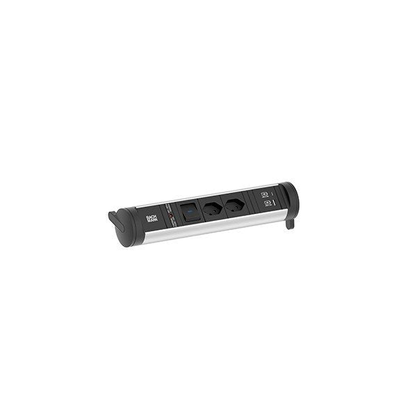 Bachmann - Multi-Tischsteckdose Steckdosenleiste 706.007 CYCLE Base 2xCH
