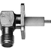 Telegärtner - Koax-Steckverbinder SMA-Winkeleinbaubuchse Au 100024729 mit Flansch − 5 Stück