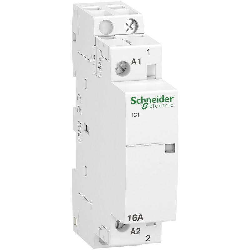 Schneider Electric - Installationsschütz für Reiheneinbau Installationsrelais A9C22011 1S 16A 12VAC