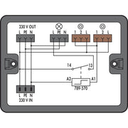 WAGO - Kompaktverteiler für steckbare Gebäudeinstallation Verteilerbox 899-632/138-000 1 Eingang, sw
