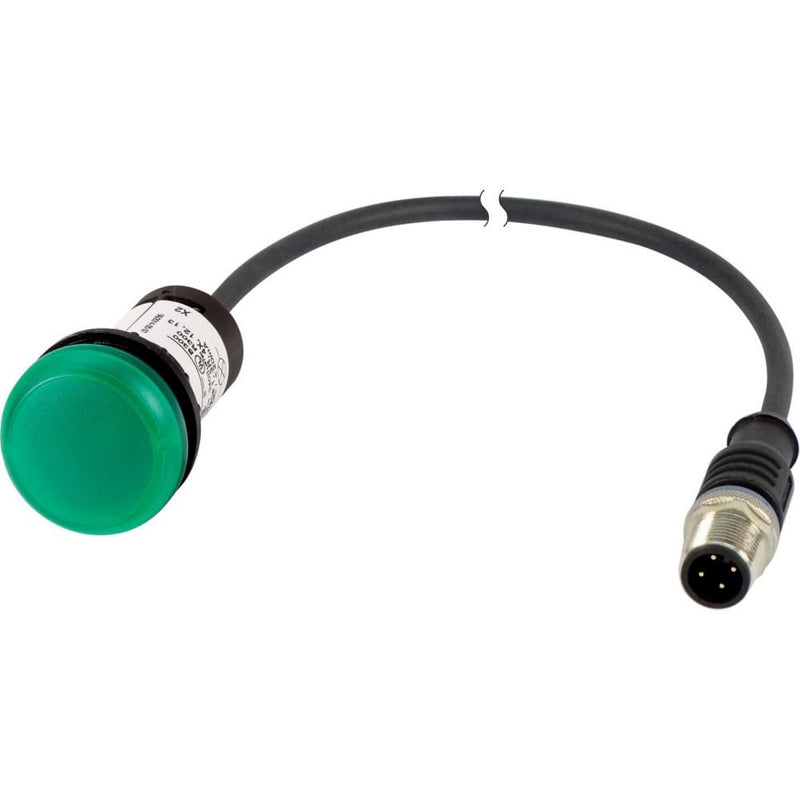 Eaton - Leuchtmelder, Komplettgerät Leuchtmelder 4polig 0.5m C22-L-G-24-P3 24V M12A-Stecker