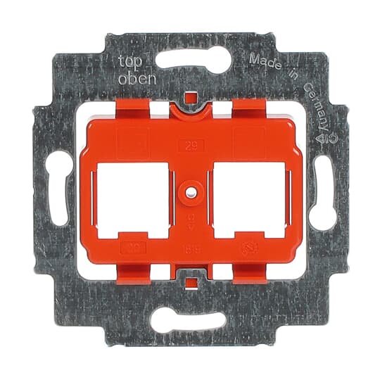 Busch-Jaeger - Einsatz/Abdeckung für Kommunikationstechnik Tragring 1819 orangener Sockel