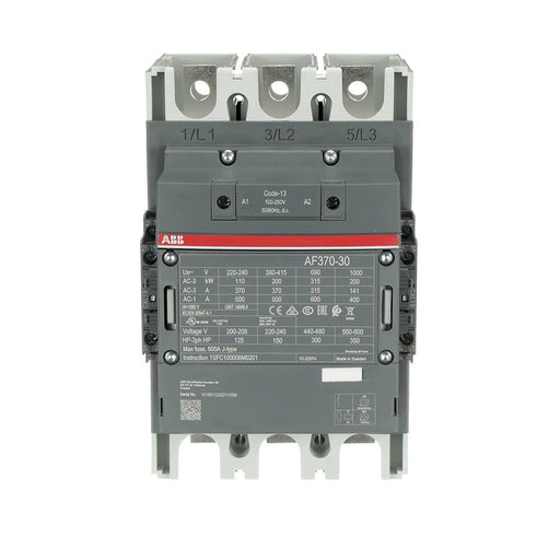 ABB Stotz S&J - Leistungsschütz zum Schalten von Wechselstrom Schütz AF370-30-22-13 100-250V AC/DC