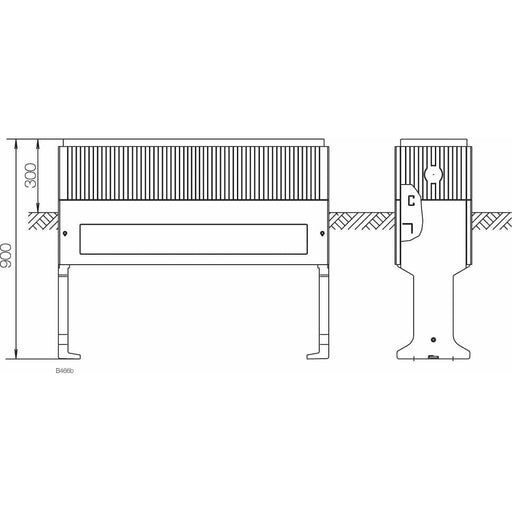 ABN - Sockel/Sockelelement (Schaltschrank) Hochwassersockel Gr.1 FB3 SX031 Höhe 1125mm