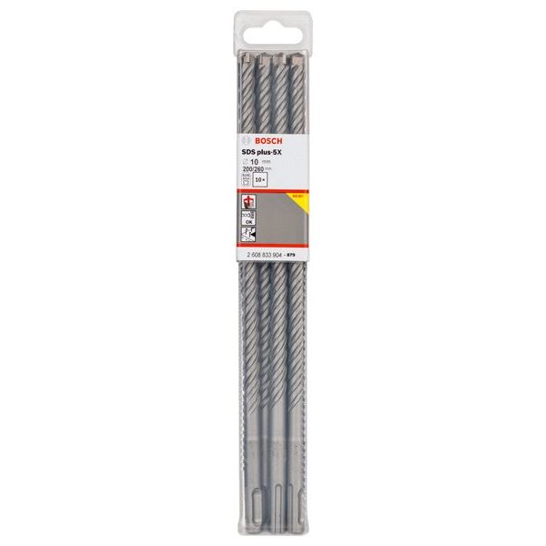 Bosch - Bohrer PRO SDS plus-5X 2608833904VE(10) Hammerbohrer 10 x