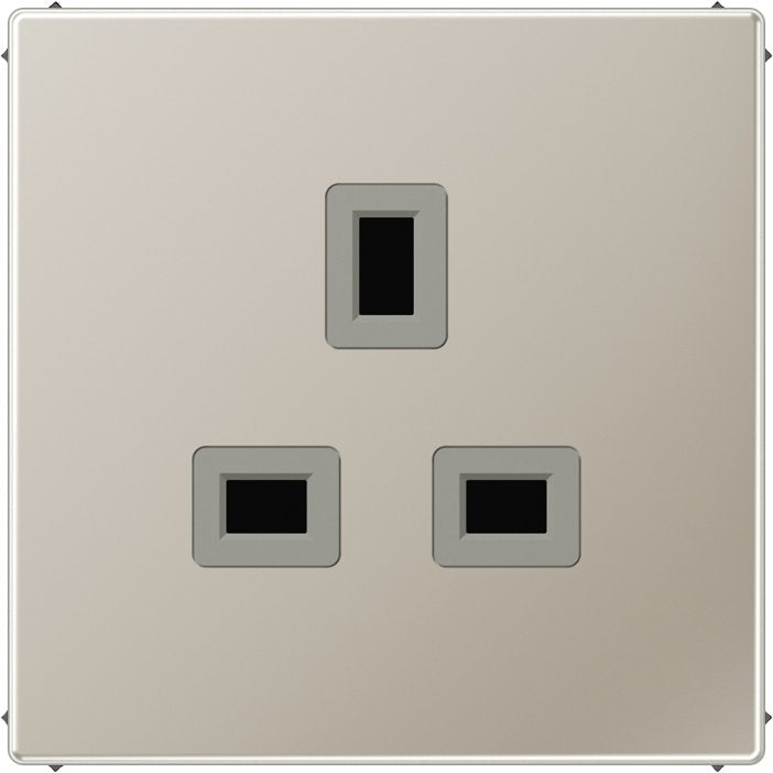 Jung - Steckdose ES 3521 13 A 250 V,Edelstahl