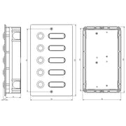 Grothe - Klingeldrücker Etagenplatte ETA 405 V2A UP V2A 405