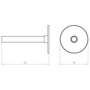 Kaiser - Zubehör/Ersatzteile für Leuchteneinbaugehäuse Wandeinbausatz HaloX 180 1299-62 Bauhöhe bis 150mm