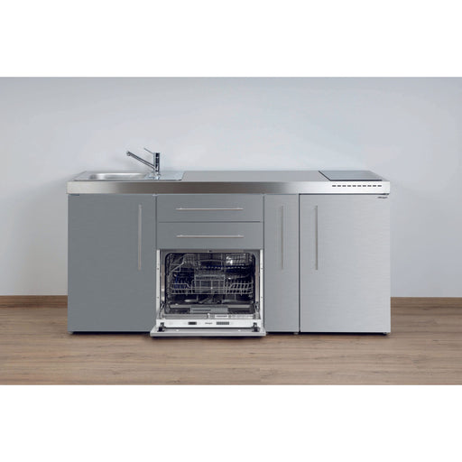 Stengel - Mini-Küche Miniküche Premiumline MPGSES180AKSGSGKFrBl Edelstahl