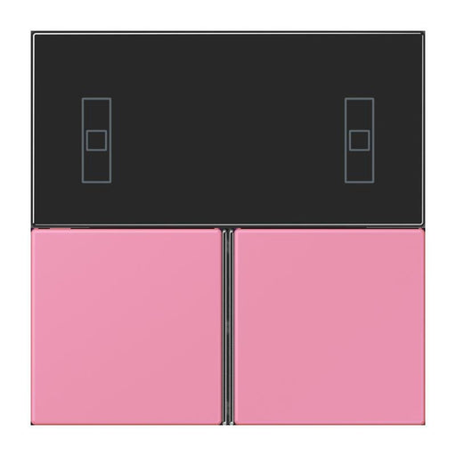 Jung - Abdeckung/Bedienelement für Installationsschalterprogramme Tastensatz 3fach LC 4093 TSA 246 rose vif