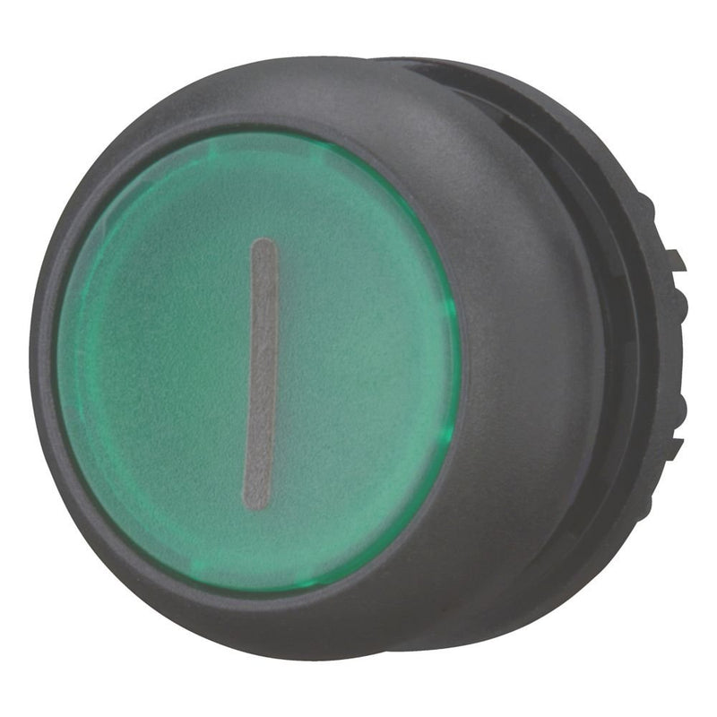 Eaton - Frontelement für Drucktaster Leuchtdrucktaste M22S-DL-G-X1 flach,grün,beschr. − 10 Stück