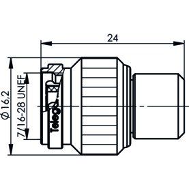Telegärtner - Abschlusswiderstand TNC-Abschlusswiderstand 100023839 (M),1W,2.5GHz,50Ohm