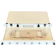 Paschke - Patchpanel LWL Spleissbox ausziehbar 19" 442405-06SA 6xLCd OM3 AQUA