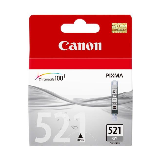 Canon - Verbrauchsmaterial für Telefax/Drucker/MFC Tintenpatrone CLI-521GY 9ml grau