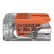 WAGO - Steckklemme Compact-Verbindungsklemme 221-613 3-Leiter bis 6qmm − 30 Stück