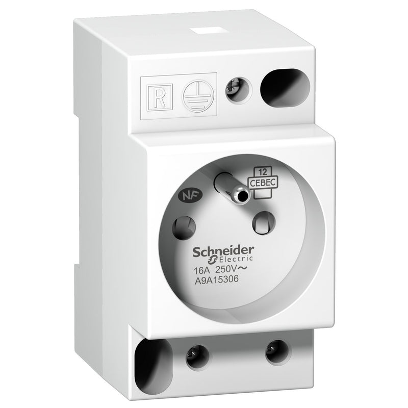 Schneider Electric - Steckdose Reiheneinbau Steckdose A9A15306 16A Ausführung FR