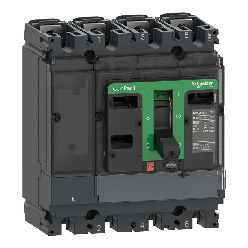 Schneider Electric - Lasttrennschalter ComPacT C104100S NSX100NA, 4 poles
