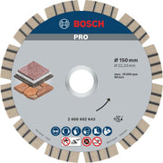 Bosch - Trenn-/Schleifscheibe Diamanttrennscheibe 2608602643 PRO Stone