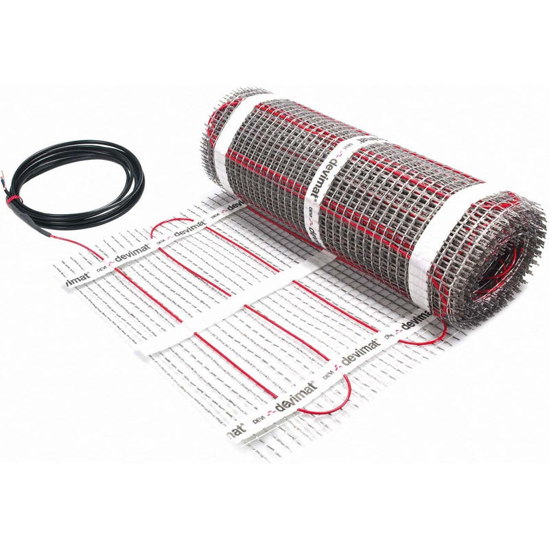 Danfoss - Elektrische Flächenheizung Dünnbettheizmatte 200 W/m² DEVImat #140F1736 0,5x6,9m selbstkleb.
