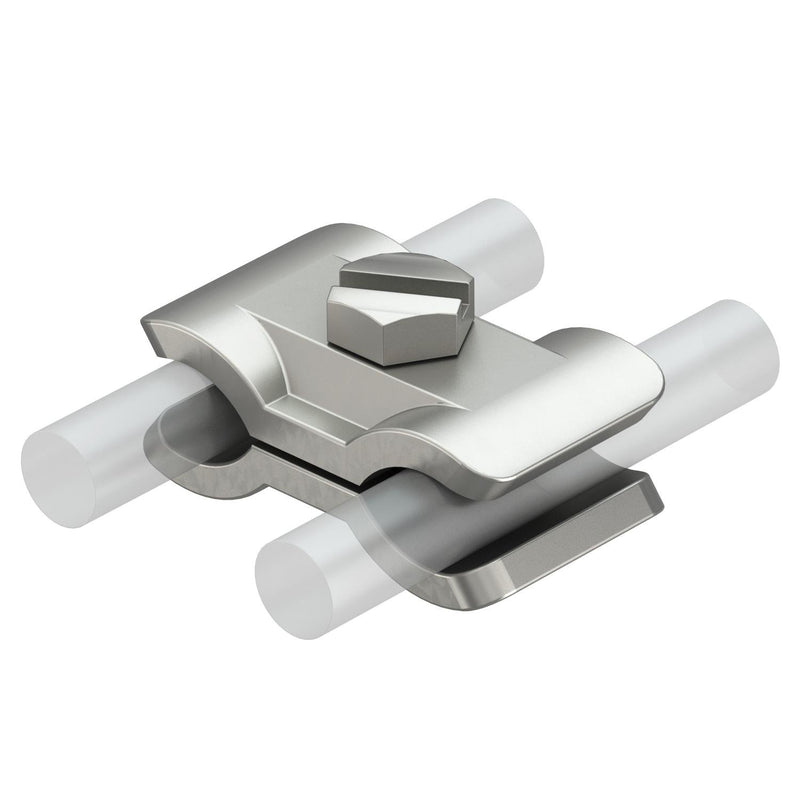OBO Bettermann - Verbinder für Blitzschutz Parallelklemme 259 A VA VA, 1.4301 − 10 Stück