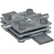 DEHN - Verbinder für Blitzschutz Kreuzstück St/tZn KS 8.10 FL40 STTZN f.Rd 8-10/Fl 30-40mm