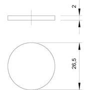 OBO Bettermann - Durchführungstülle Staubschutzplättchen 107 S VTEC PG21 − 100 Stück
