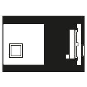 Jung - Behindertenelement für Installationsschalterprogramme Notrufsystem Ruftaster NRS LC 0834 RT 222 vert jaune clair