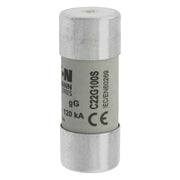 Eaton - Zylindrische Sicherung Sicherungseinsatz Nieders. CYL GG 22,#C22G100S 100A AC 500V 120kA − 10 Stück