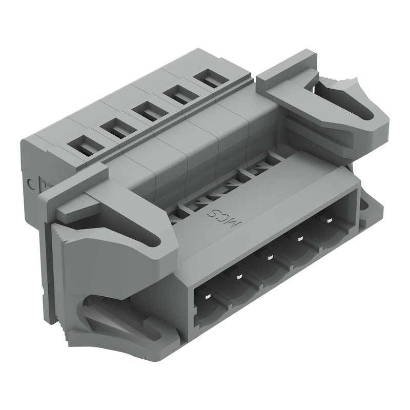 WAGO - Kabelsteckverbinder für Leiterplattensteckverbinder 1-Leiter-Stiftleiste 231-605/114-000 CAGECLAMP,2,5mm²,gr − 50 Stück