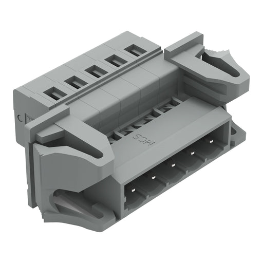 WAGO - Kabelsteckverbinder für Leiterplattensteckverbinder 1-Leiter-Stiftleiste 231-605/114-000 CAGECLAMP,2,5mm²,gr − 50 Stück