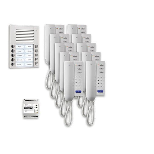 TCS Tür Control - Türsprech-Set Audio Außenstation Pack 10 PPA10-EN/02 PES 10 Tasten AP − 1 Stück