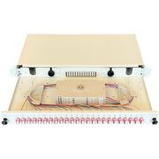 Paschke - Patchpanel LWL Spleissbox ausziehbar 19" 443305-4K-24SA 24x LCd OM4 PINK