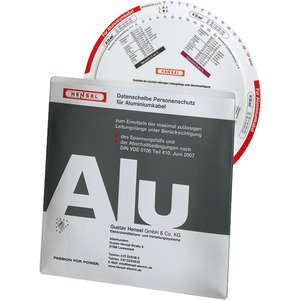 Hensel - Hilfsmittel Elektroplanung Datenscheibe-PS Alu 98 17 0712