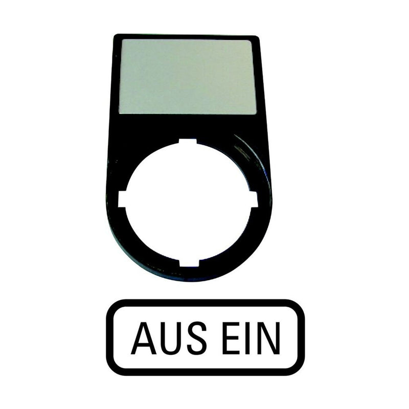 Eaton - Schildträger für Befehlsgeräte Tastenzusatzschildträger M22S-ST-D10 AUS EIN