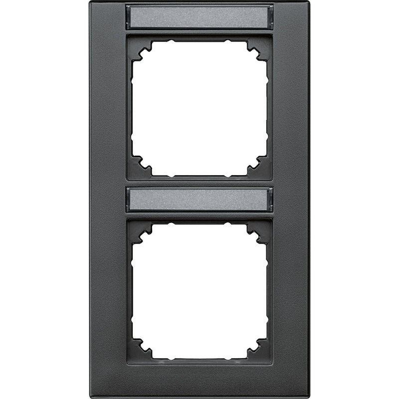 Merten - Abdeckrahmen Rahmen 2f.anth 476214 beschriftbar senkr