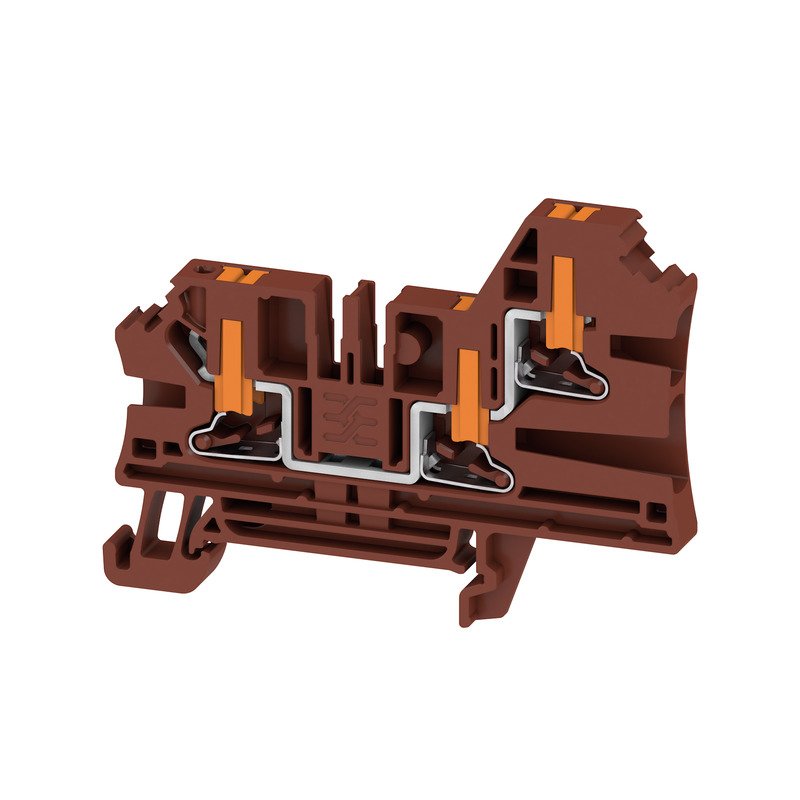 Weidmüller - Durchgangs-Reihenklemme AL3C 4 BR − 50 Stück