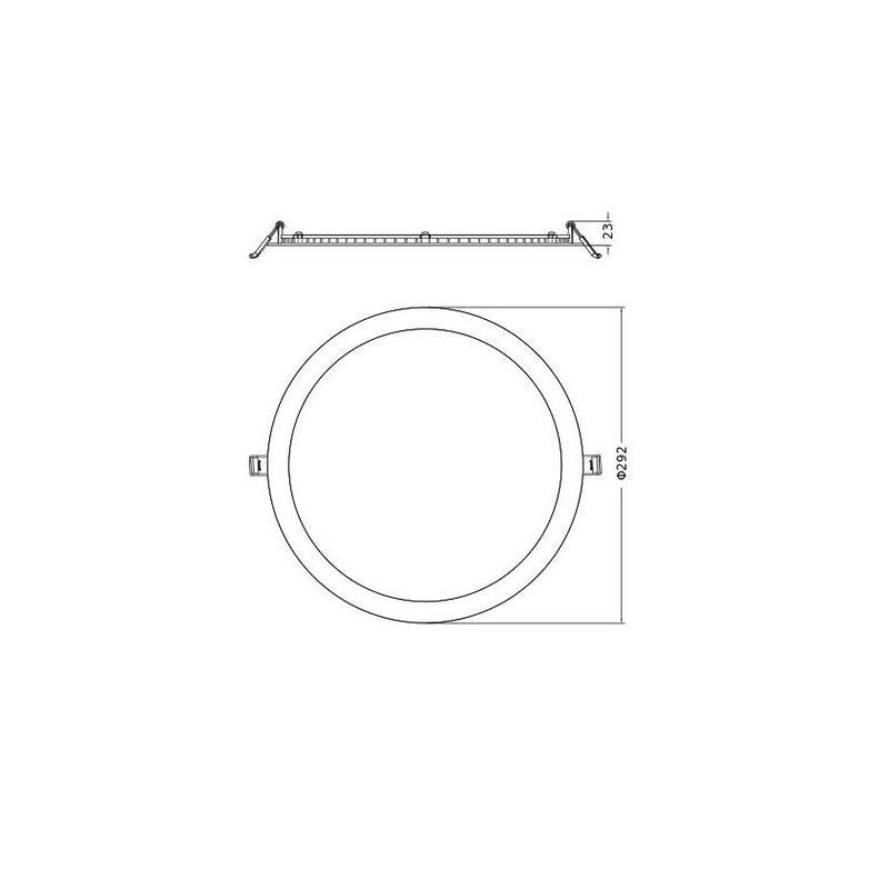 Ledvance - Downlight/Strahler/Flutlicht LED-Downlight DLSLIM.DAD280V25WMS 840, DALI