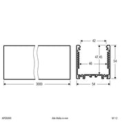 EVN Lichttechnik - Mechanisches Zubehör/Ersatzteile für Leuchten Profil für LED-Stripes AP EB 300
