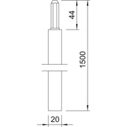 OBO Bettermann - Staberder/Tiefenerder Tiefenerder 219 20 OMEX FT/1,5m