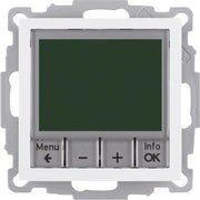 Berker - Raumthermostat/Uhrenthermostat Temperaturregler pws/gl 20448989 mit Schließer
