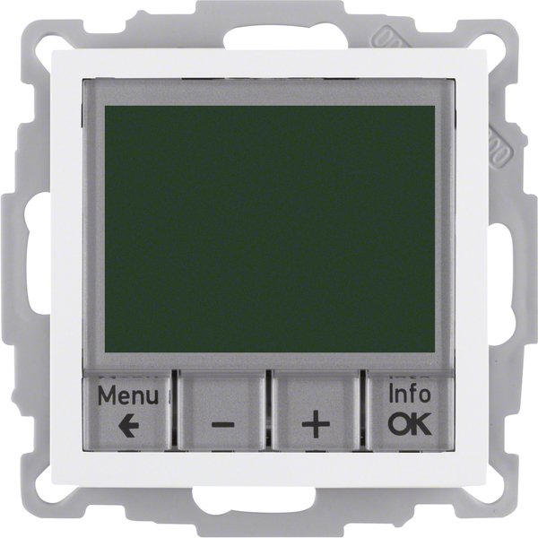 Berker - Raumthermostat/Uhrenthermostat Temperaturregler pws/gl 20448989 mit Schließer