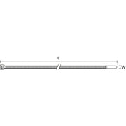 HellermannTyton - Kabelbinder MCTS200 PPMP+BUGY100 detektierbar − 100 Stück