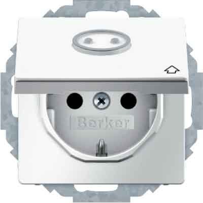 Berker - Steckdose SCHUKO-Steckdose 47446049 m.Klappdeckel
