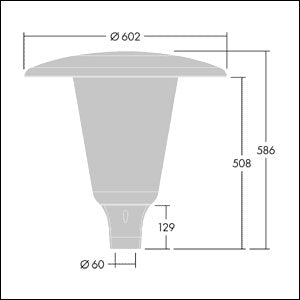 Thorn - Straßen- und Platzleuchte LED-Mastaufsatzleuchte ARW 12L105 #96632763 740, Z60
