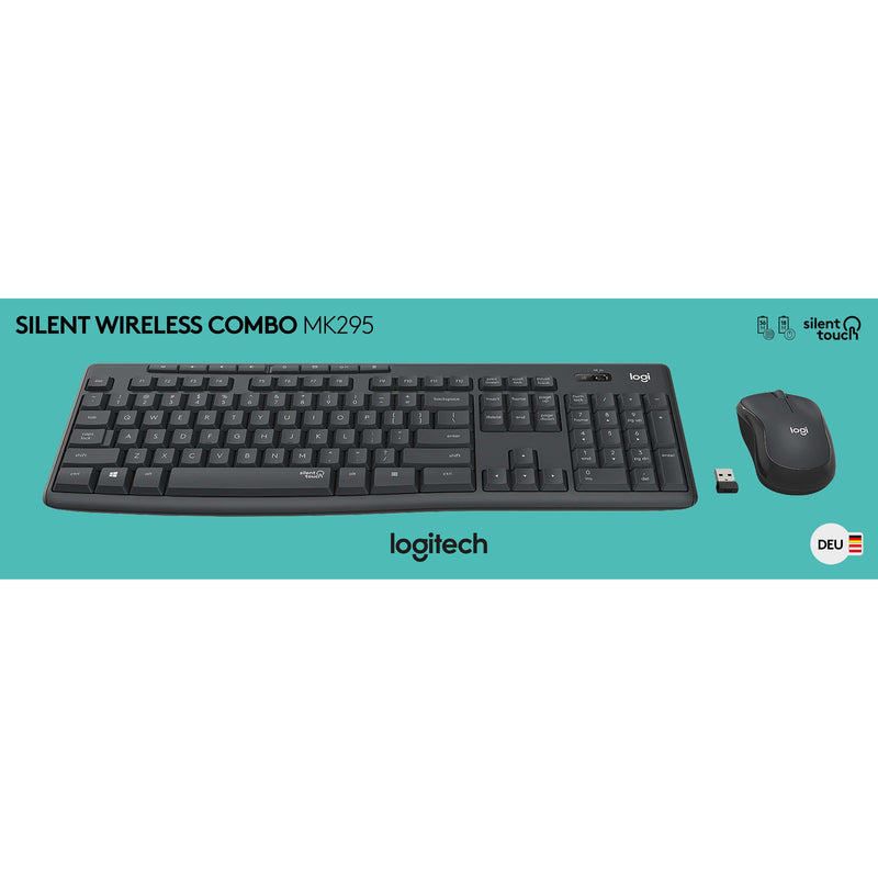 Logitech - Tastatur Tastatur/Maus Set MK295 graf SilentTouch,Wireless