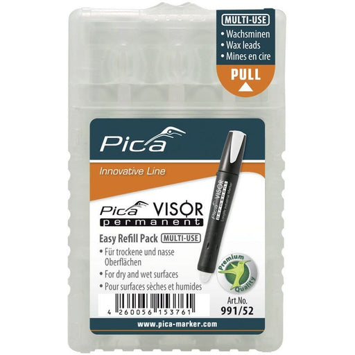 Pica-Marker - Markierungsstift VISOR Ersatzminen 991/52 (VE4) permanent, weiss