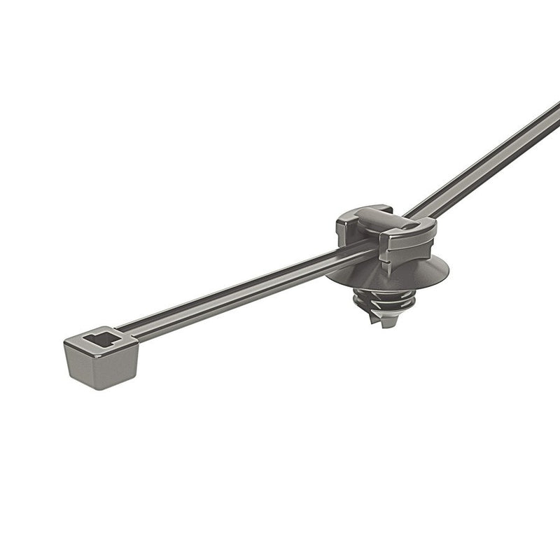 HellermannTyton - Kabelbinder Befestigungsbinder 156-00085(500) grau − 500 Stück