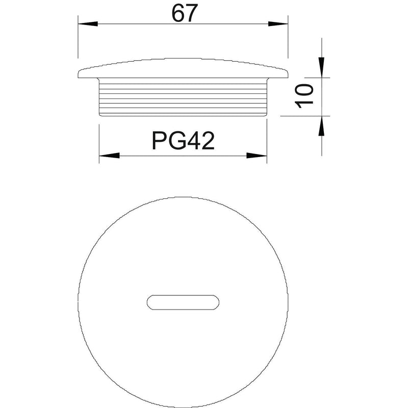 OBO Bettermann - Verschlussschraube Verschlußschraube 108 PG42 Iso,lgr − 25 Stück