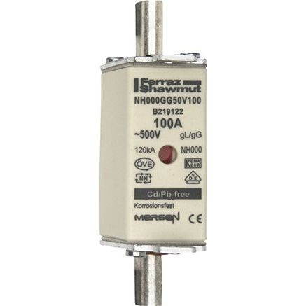 Mersen - Messersicherung NH-Sicherungseinsatz SF NH000GG50V100 Gr.000 gG100A/500VKM