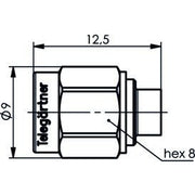 Telegärtner - Koax-Steckverbinder SMA-Kabelstecker Au 100024619 RG405/U, UT-85 − 5 Stück